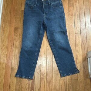 Dark Blue Ankle Jeans